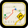 gps driving route android application logo